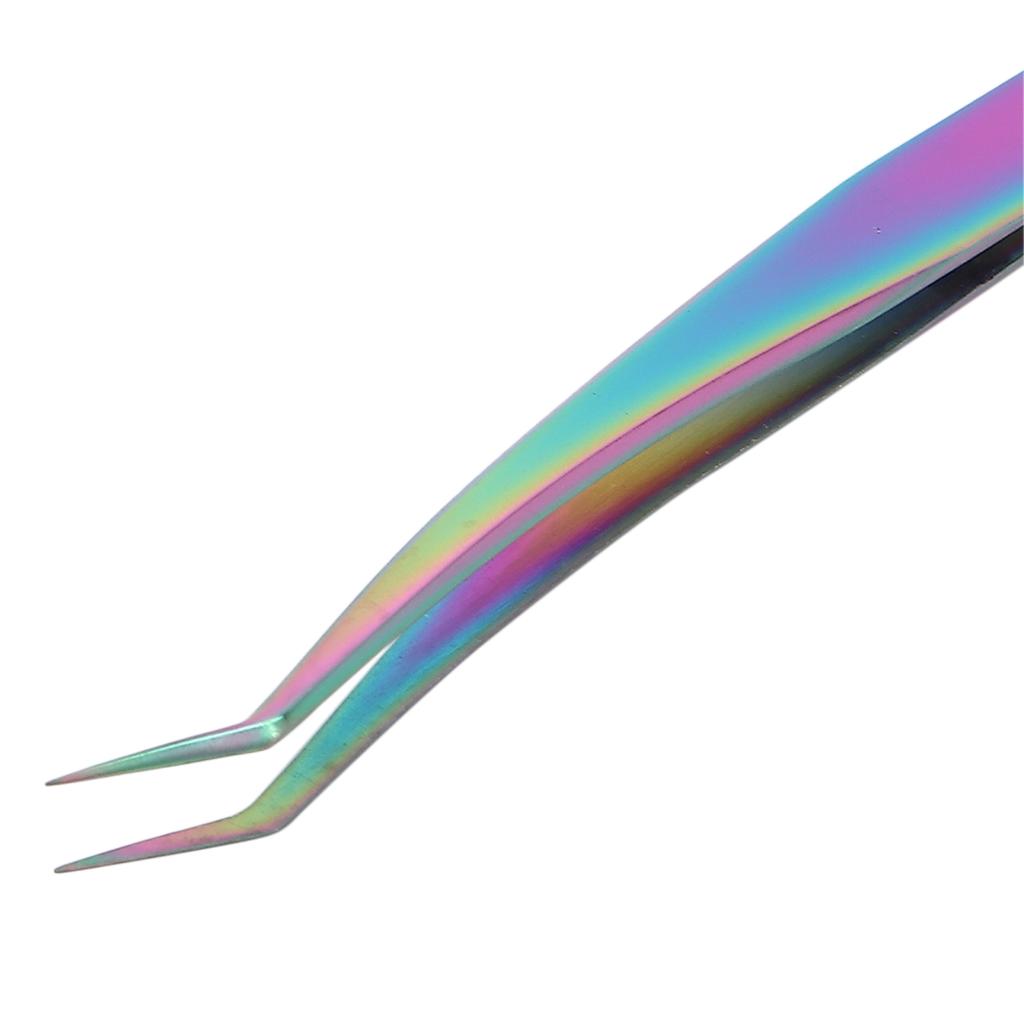 Пинцет для ресниц с изогнутым кончиком, пинцет для наращивания ресниц из нержавеющей стали, щипцы для наращивания ресниц