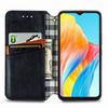 For Oppo A38 4G/A18 4G PU Leather Case Rhombus Imprint Wallet Stand Phone Cover