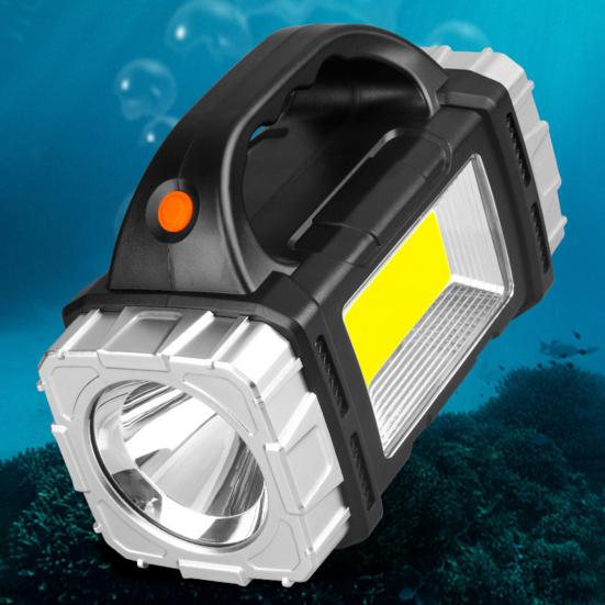 Портативная лампа на солнечной батарее с ручкой, перезаряжаемая через USB, 7 режимов, высокий люмен, IPX5, водонепроницаемый светодиодный рабочий фонарь, фонарик для кемпинга