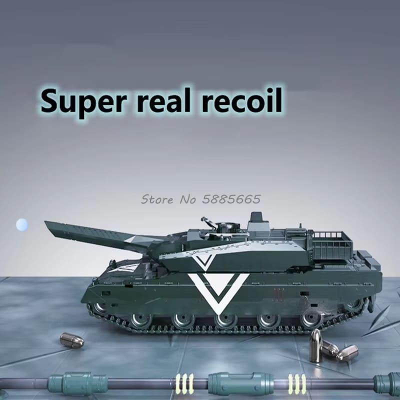 Новый двухрежимный танк с датчиком жестов, стреляющий водяной бомбой, с дистанционным управлением, вращающаяся на 330° башня, отдача, 60 минут, светодиодное освещение, радиоуправляемый танк, подарочная игрушка для мальчика