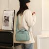 Small Handbag Women's Nylon Shoulder Bag Solid Color Crossbody Bag Small Square Bag Multi-Layer Bag