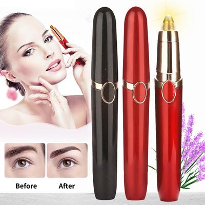 Электрический триммер для бровей, бритва для губной помады, бритва для бровей с функцией бритья губной помады, формовка одним движением, версия на батарейках (Батарея в комплекте)