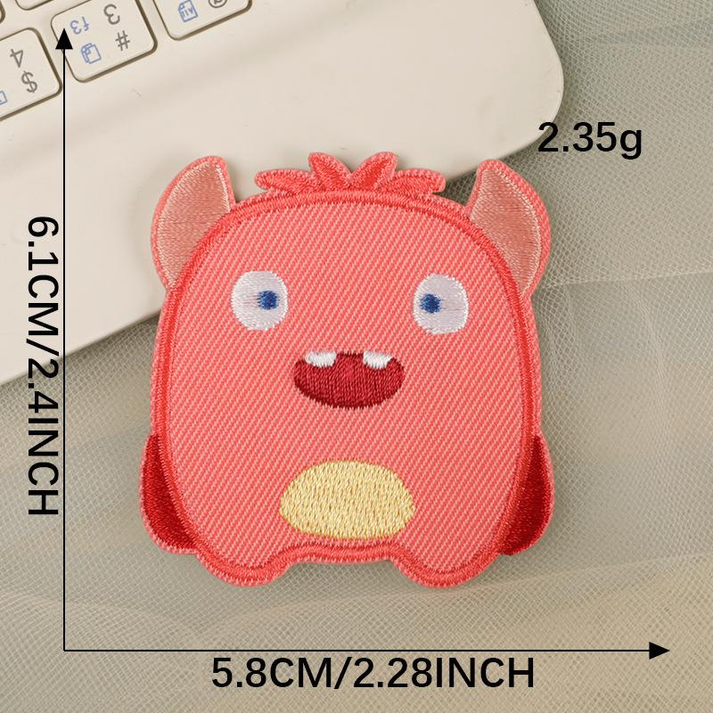 Мультяшный монстр самоклеящиеся вышитые нашивки наклейки для самостоятельного изготовления аксессуаров для одежды