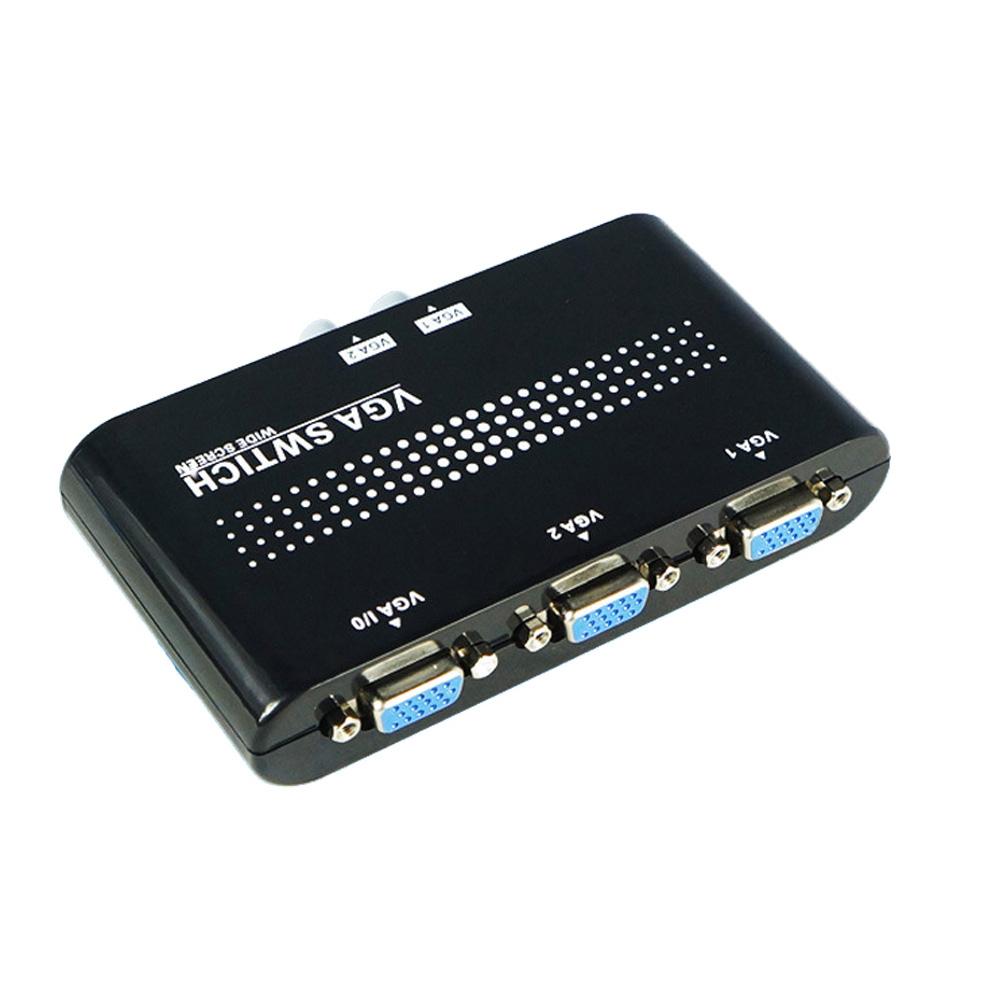 Monitor Accessories 2 Ways for PC VGA Switcher Converter Box VGA Splitter Video Switch Adapter