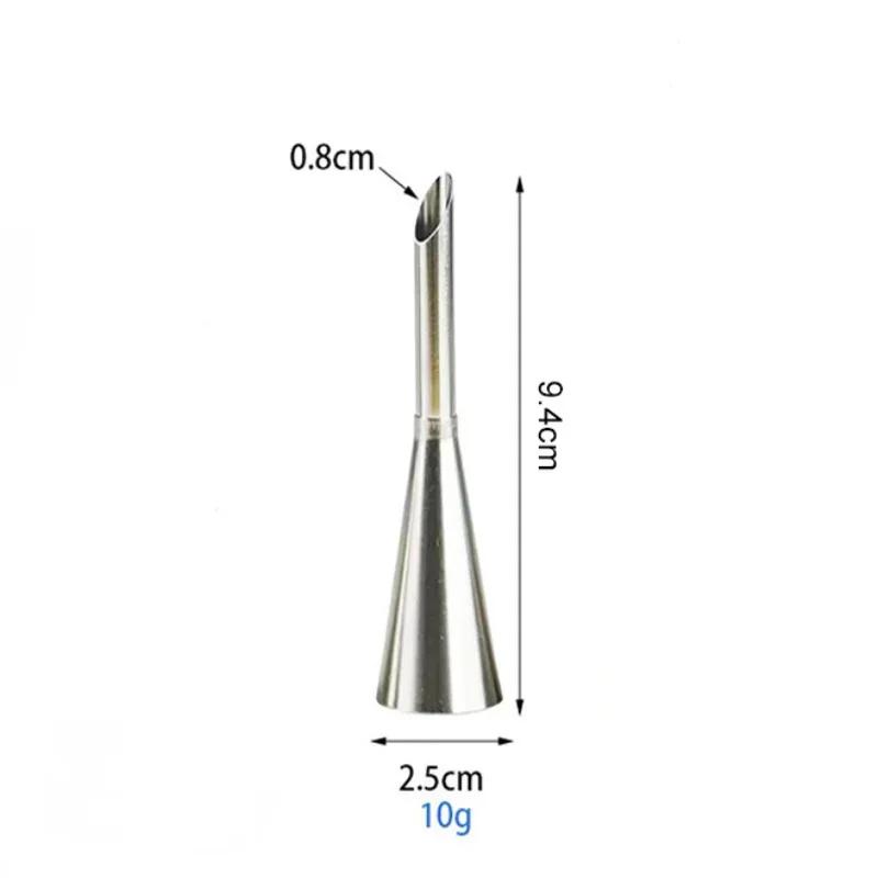 Насадки для крема, глазури, трубочки, насадки для кексов из нержавеющей стали, шприц для инъекций, кондитерский инструмент для выпечки