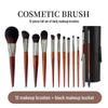 24-Piece Premium Animal Hair Makeup Brush Set - Soft Eyeshadow Brushes for Professional Makeup Artists