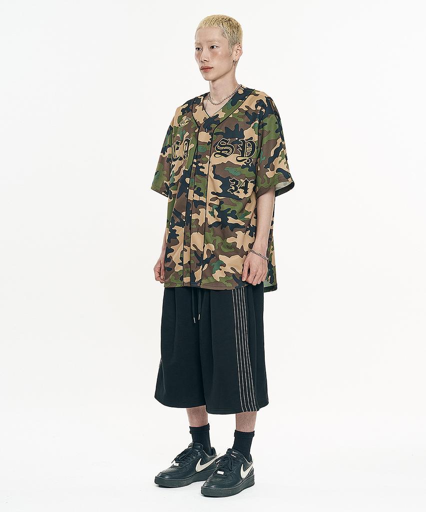 EASY NO EASY One-Pleat Bermuda Sweatpants - Black