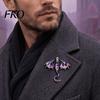 Cardigan Dragon Brooch 2Pcs Rhinestone Flying Brooch, Western Winged Lapel Pin, Pin Clip Sweater Coat Suit Scarf Decor, Men Jewelry Accessories