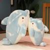 Dolphin Plush Pillow Cute Light Blue Stuffed Animal Perfect Birthdays For