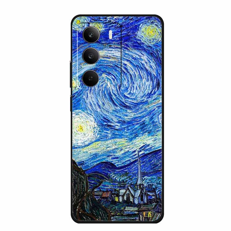3D Тисненый Чехол Для Realme C75 4G 5G C75x V70 V70s 14x Realme C71 4G Чехол C 75 71 Чехол Цветок Черный Силикон Мягкая Задняя Крышка Сумка