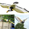 Flying Bird Hawk Scarer Deterrent Hunting Garden Decoy Hanging for Eagle