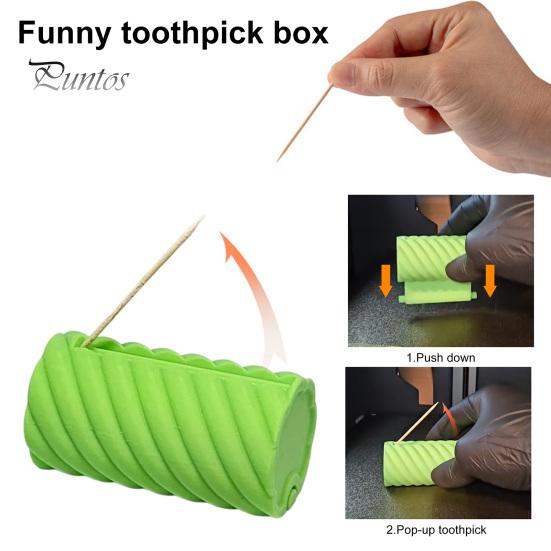 Диспенсер для зубочисток, напечатанный на 3D-принтере, прочный пластиковый держатель для зубочисток, портативный, для домашнего офиса, ресторана, настольный органайзер для зубочисток, контейнер