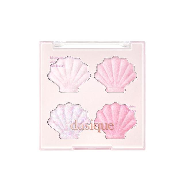 dasique - Shine Glowy Highlighter Palette Twinkle Mermaid Collection