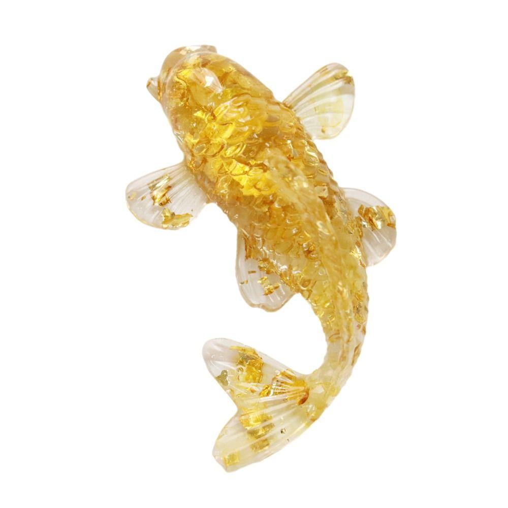 Resin Epoxy Crystal Gravel Carp Ornament Home Decoration Crystal Fish Figure Home