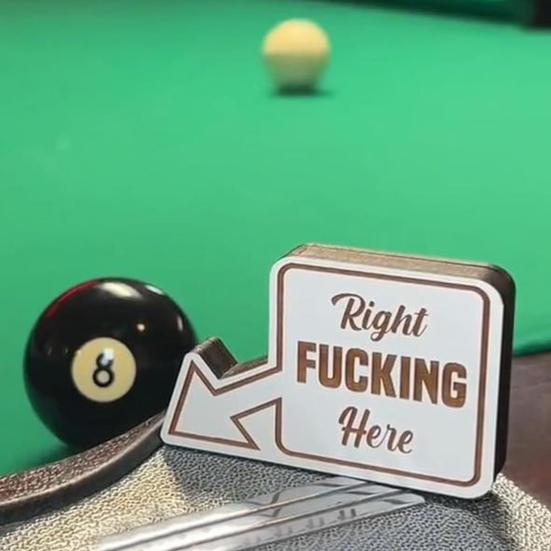 8-шаровой маркер для бильярдного стола, украшение для бильярдного стола, деревянный орнамент, аксессуар для игры в бильярд, забавный декор для бассейна, подарок для любителя пула