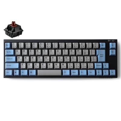 LEOPOLD FC660MBT СЕРО-СИНИЙ Японская раскладка Включены символы Kana Включены клавиши со стрелками Компактная 70 клавиш Совместимость с горячей заменой переключателей Питание от батареек AAA Последняя модель