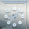 Автоматический робот для мытья окон с двойным распылением воды, интеллектуальное планирование пути робота-мойщика окон, дистанционное управление, обнаружение краев