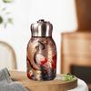 Retro Peacock Cup 316 Steel Vacuum Bouncing Cup Rose Wholesale Bottle Cup Peony Water O8N8