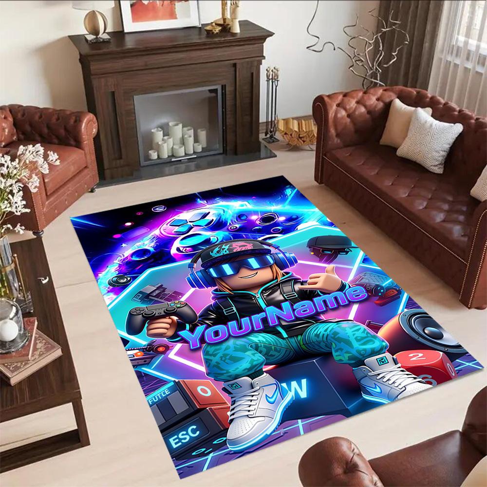 Roblox 144 Personalized Text Carpet Perfect for Study room Dormitory Game Room Dining Room Antislip Carpet Decorate Offices Gift for Festivals
