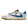 Travis Scott X Air Jordan 1 Винтажные Баскетбольные Кроссовки Женские Низкие Синие DZ4137-700(Команда1897-)