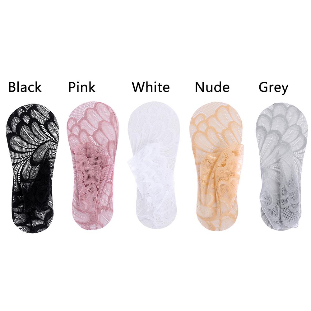 Fashion Anti skid Liner Summer Lace peacock Cotton Hosiery Ankle Socks Low Cut