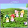 Colorful Resin Mushroom Figurine For Diy Fairy Gardens And Succulent Terrariums