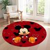 Minnie Mouse Round Floor Rug Design for Dormitory Living Rooms Foyer Balcony Anti-slip Round Rug Office home decor Perfect Gift for Friends Family