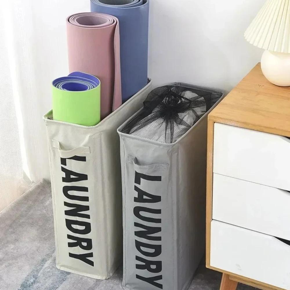 Складная корзина для белья Простая организация Домашняя ткань Оксфорд Пылезащитный ящик для хранения Большая вместимость Ящик для хранения грязной одежды