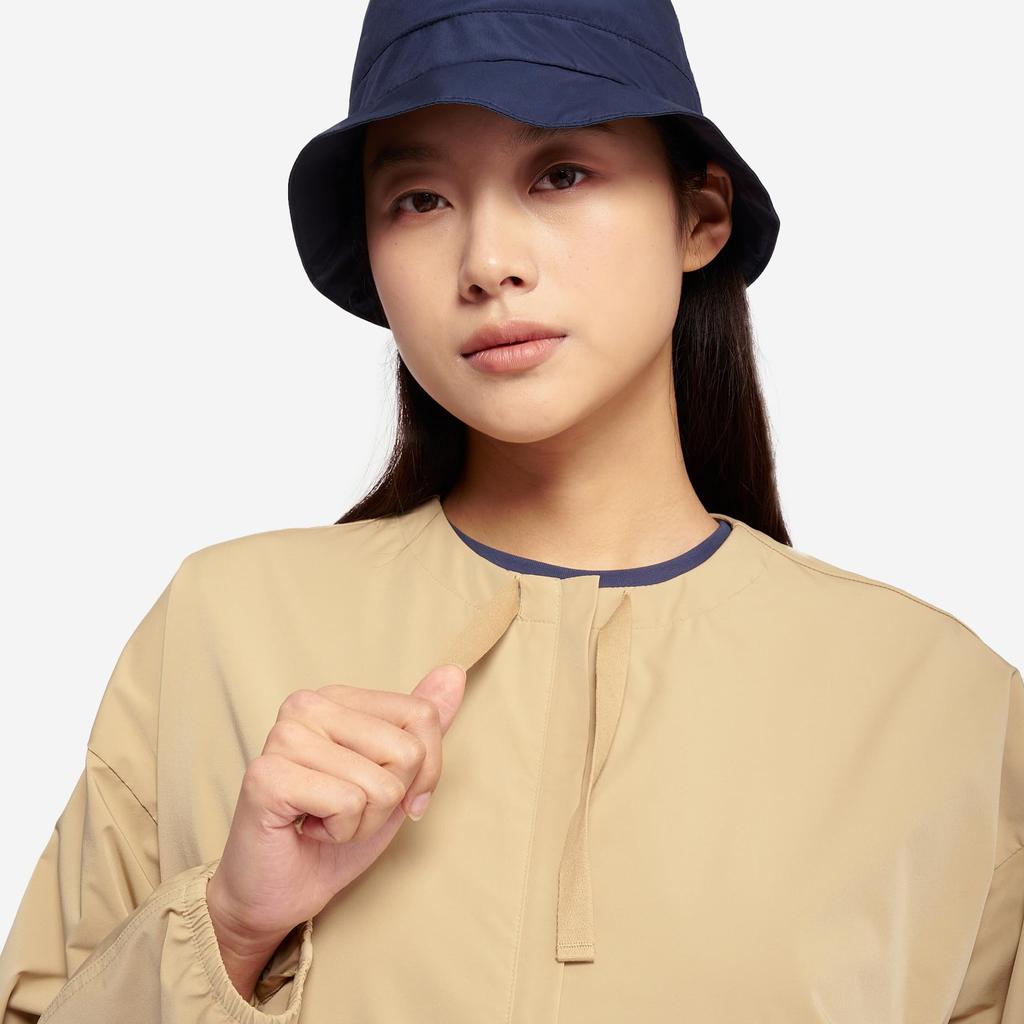 Aigle Official Round Neck Size 34 Women's UV-Cut, Water-Repellent Jacket, OBFBJ42, Beige,