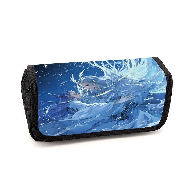 Minimalist Pencil Childrens Case With Ne Zha Print Design For Daily Use School