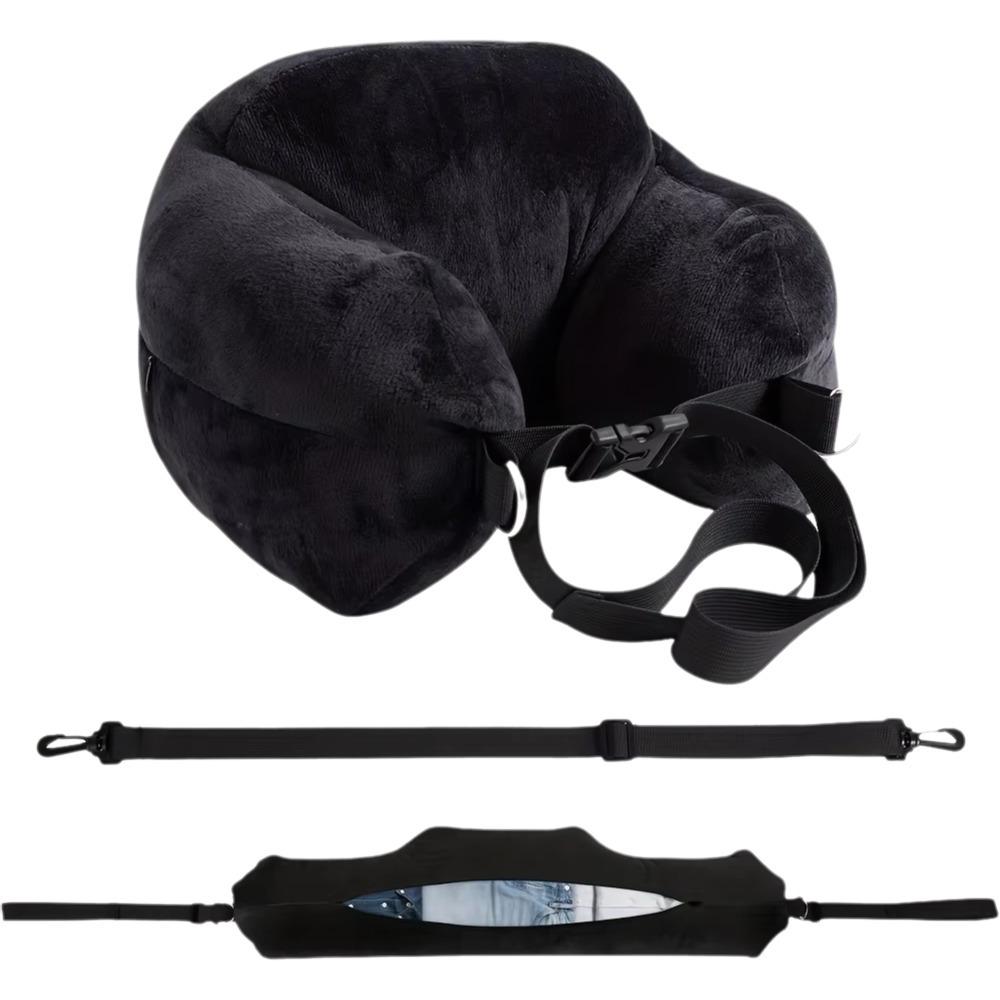 Adjustable Fillable Neck Pillow Washable Self-filling Neck Pillow Cover Plane Trips