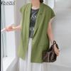 Womens Summer Loose Casual Sleeveless Cardigan Vest