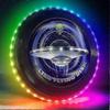 Светящийся в темноте светодиодный летающий диск 2025 года - 38 светодиодов RGB, 7+5 режимов освещения, перезаряжаемый, водонепроницаемый IP65, уличные игры, крутые игрушки для взрослых и семьи/