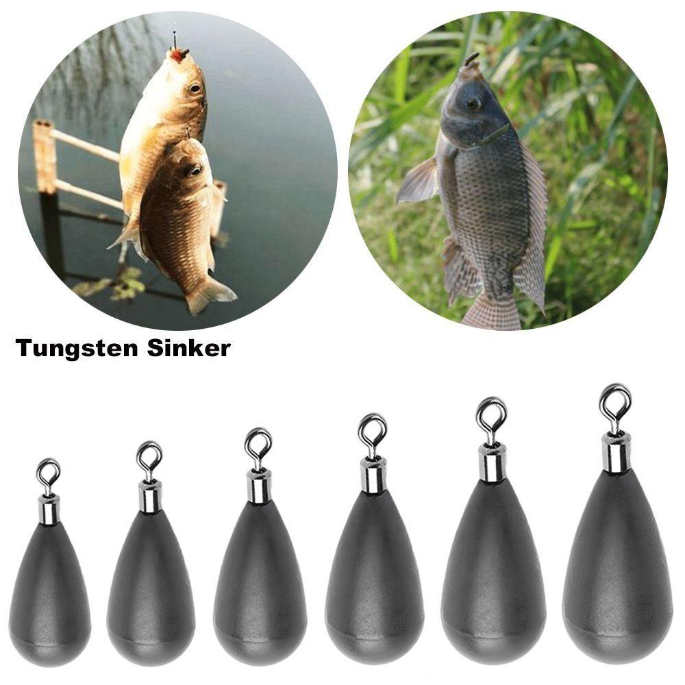 1pc Shot Weights Fishing Tungsten Fall 1.3g-60g Line Sinkers High Quality Sinker Fishing