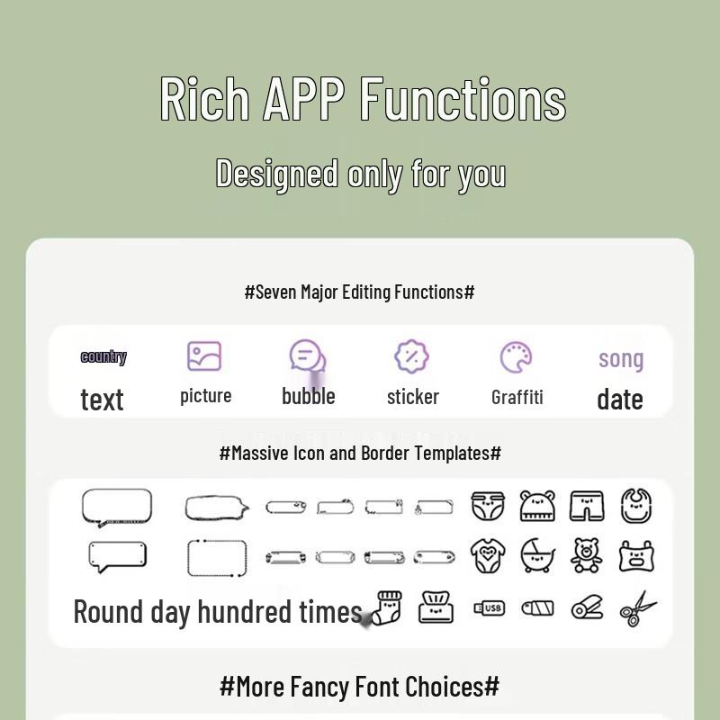 Hanyin T20 Thermal Label Printer CN plug (adapter included)