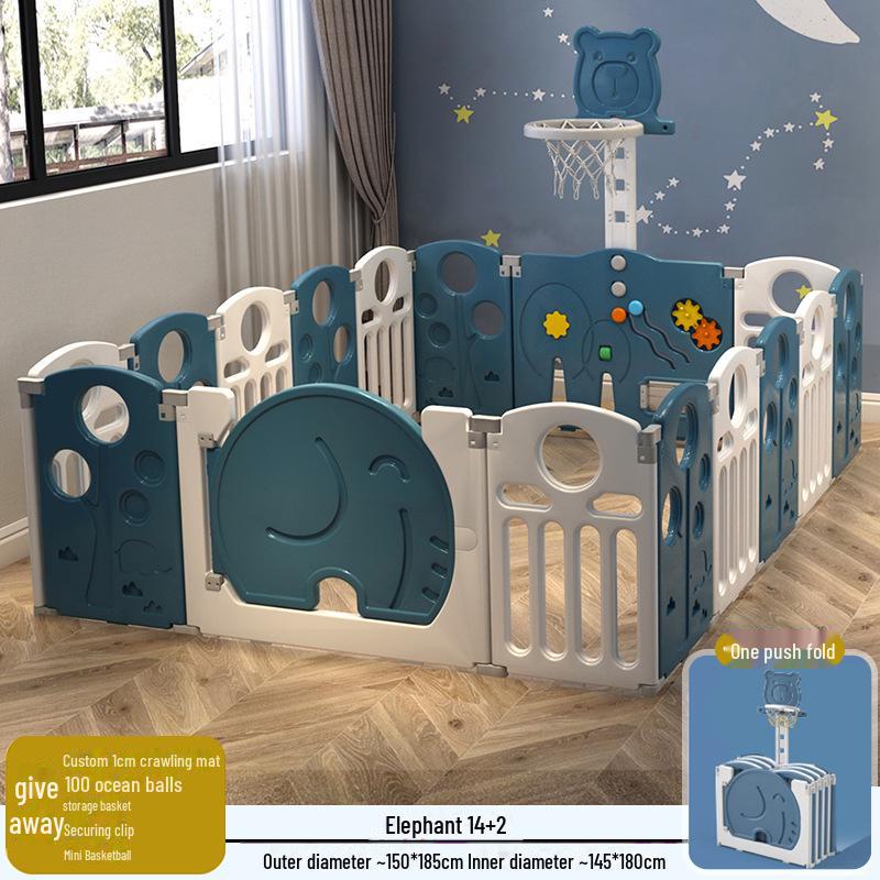 Детский безопасный складной манеж с ковриком для ползания для младенцев и малышей