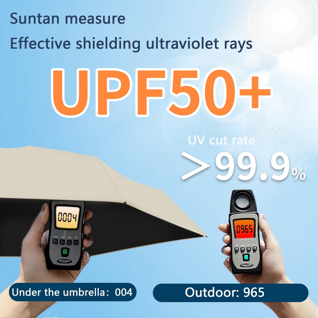 Mini Capsule Umbrella 6 Folding Windproof UV Protection Travel Folding Umbrella Small and Portable Solid Color Pocket Sunshade
