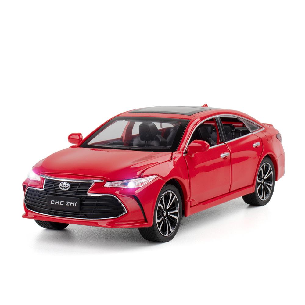 1/24 TOYOTA Avalon игрушечная машинка для детей литая металлическая модель миниатюрная звук свет двери открываются коллекция подарок для детей