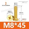 Машинные винты с потайной головкой под крестовый шлиц из меди, размеры M2–M4, длина 6/8/10/12 мм