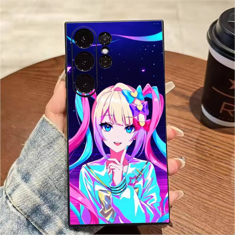 Чехол для телефона K-A-Angel Anime N-Needy Girl для Samsung S25, S24, S21, S22, S23, S20, Ultra, S26, Plus, Fe, Note, 5G Черный