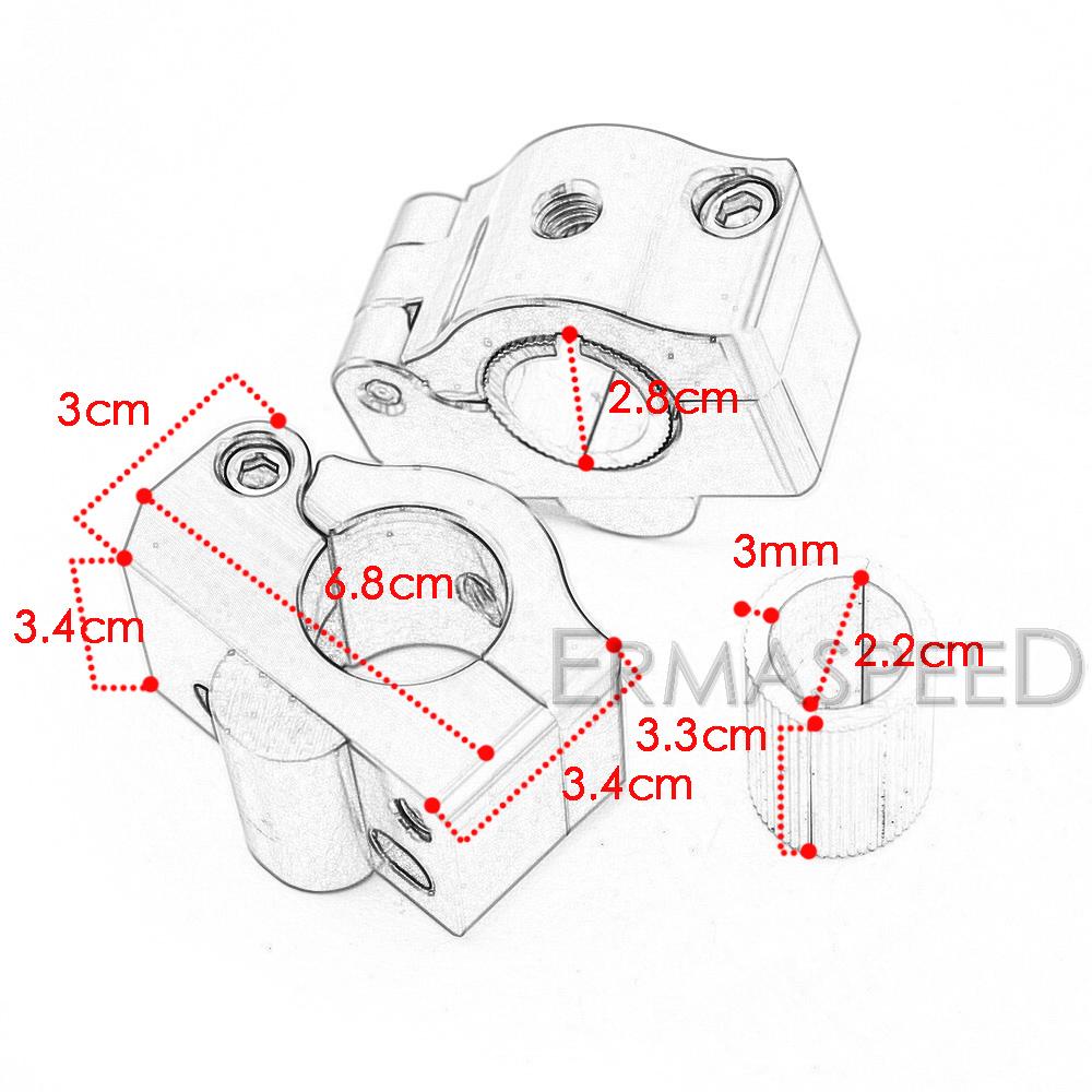 Алюминиевые стойки для руля мотоцикла с ЧПУ, универсальные 22 мм 28 мм, ручки для увеличения высоты, зажим для крепления на велосипеде для бездорожья MT09