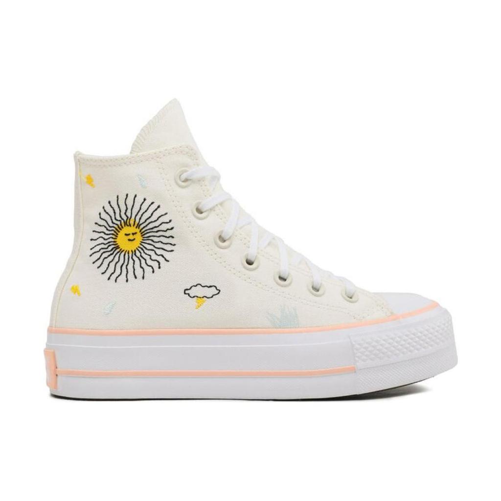 Кеды Chuck Taylor All Star Wmns Converse на платформе с высоким верхом 'Цветочная вышивка' Женские A03516C