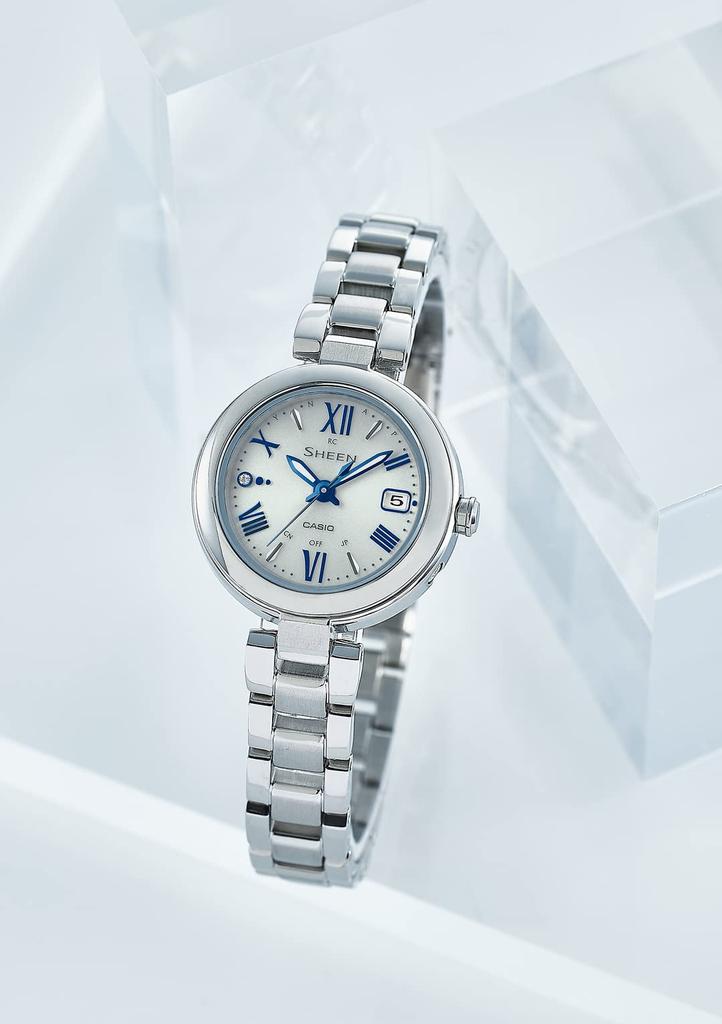 Часы Casio SHEEN Радиоуправляемая модель Titanium Series Silver SHW-7100TD-7AJF Женские