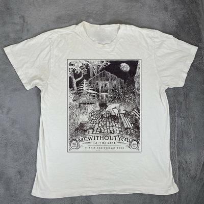 Mewithoutyou Футболка к 15-летию группы, полный размер S-4XL