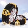 4pcs Universal Car Snow Chain Anti-skid Safety Double Buckle TPU Chains Winter Roadway Safety Tire Snow Snap Skid Wheel Chains