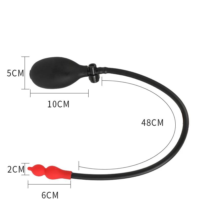 Надувная анальная пробка для начинающих анальный секс, легко вставляется, расширяемая мини-помпа для ягодиц, секс-игрушка для мужчин и женщин