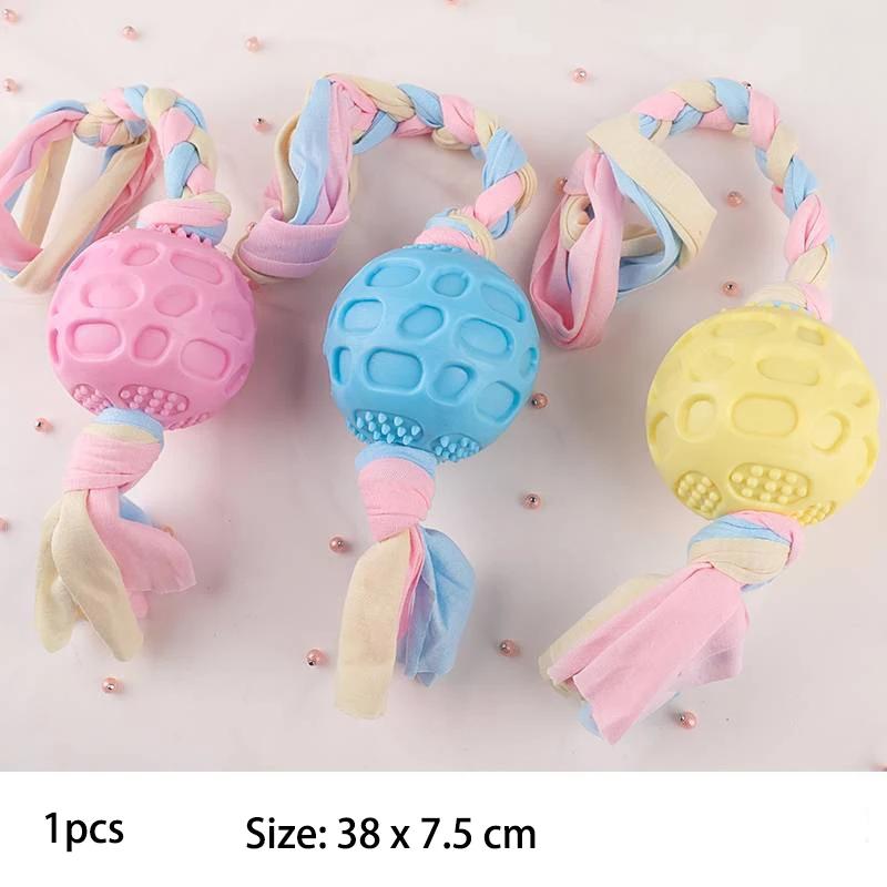 Игрушки для домашних собак для маленьких собак жевательные TPR узловые игрушки устойчивые к укусам чистка коренных зубов принадлежности для дрессировки собак интерактивные аксессуары