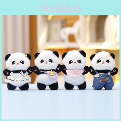 Плюшевая игрушка панда из мягкого короткого плюша для детей и коллекционеров