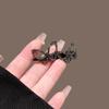 Sparkling Diamond Butterfly Shaped Hair Clip Exquisite Metallic Texture Broken Hair Clip Fashionable Girl Hair Accessory