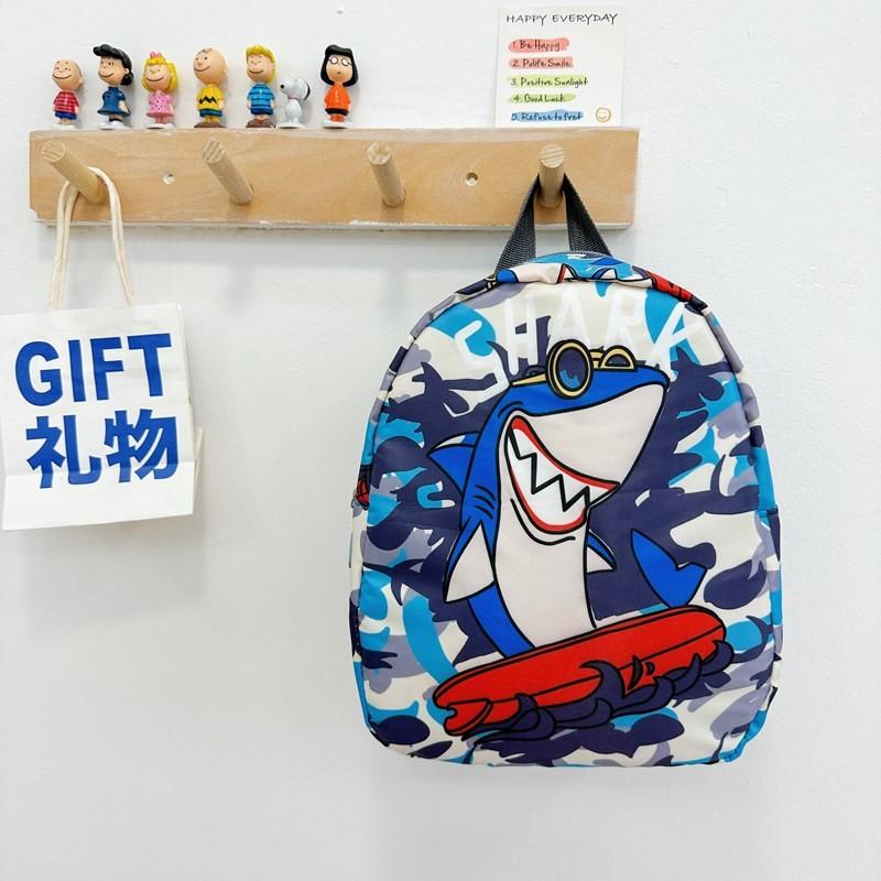 Рюкзак с узорами русалки, кошки, динозавра, акулы, дышащие нейлоновые лямки, плечевой